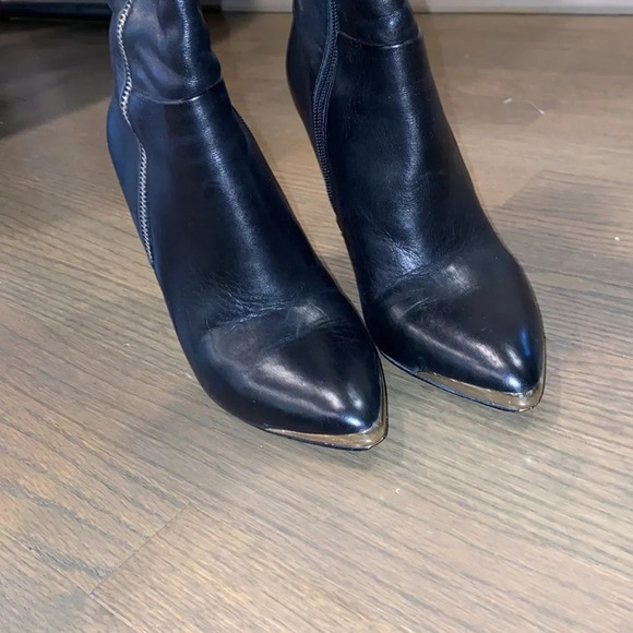 RED SAKS FIFTH AVENUE knee high boots - Picture 7 of 11